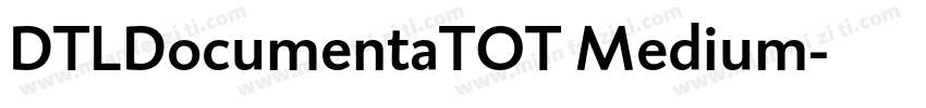 DTLDocumentaTOT Medium字体转换
